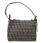 Fendi Zucchino  Canvas Leather Pouch ()