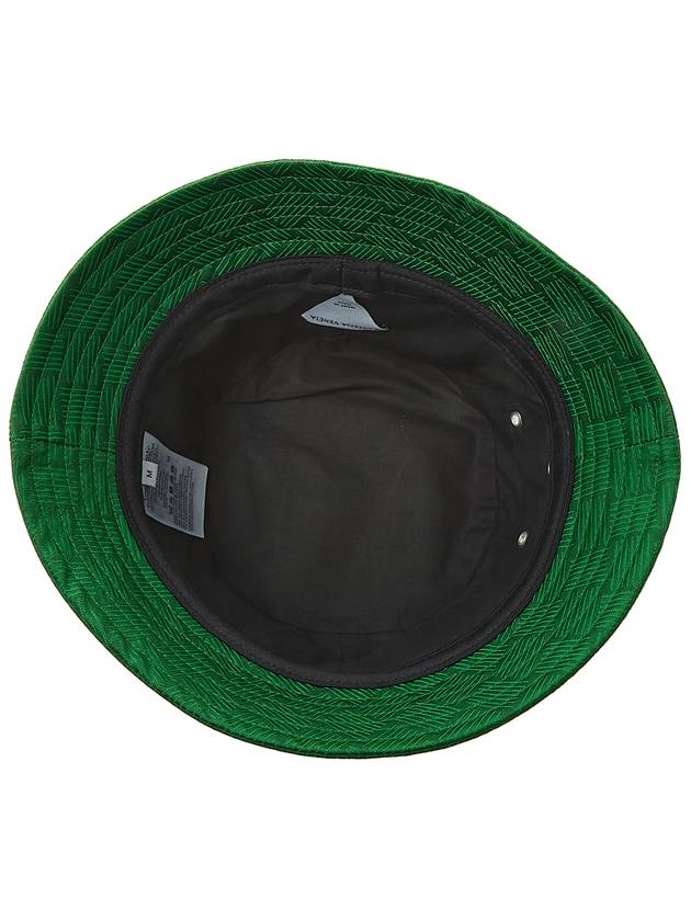 Bottega Veneta Intrecciato Jacquard Bucket Hat Parakeet
