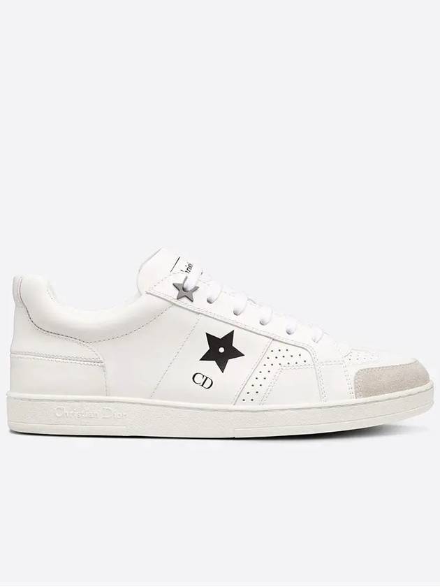 Star Leather Low Top Sneakers White Dior
