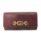Gucci Zumi Leather Continental Wallet