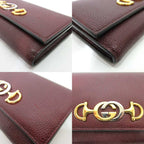 Gucci Zumi Leather Continental Wallet