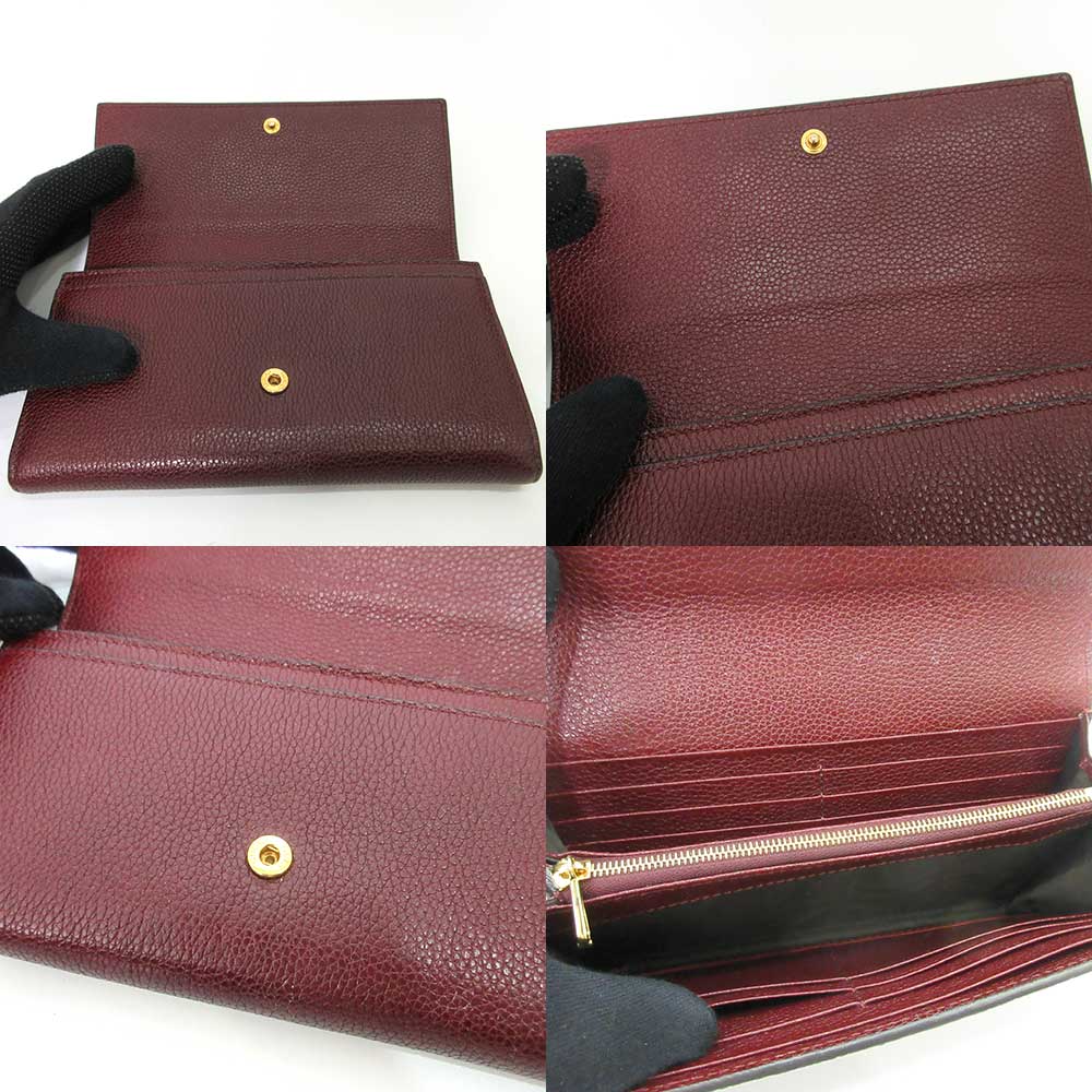 Gucci Zumi Leather Continental Wallet