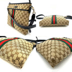 Gucci GG Canvas Leather Shoulder Bag