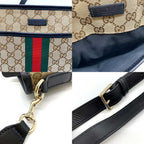 Gucci GG Canvas Leather Shoulder Bag