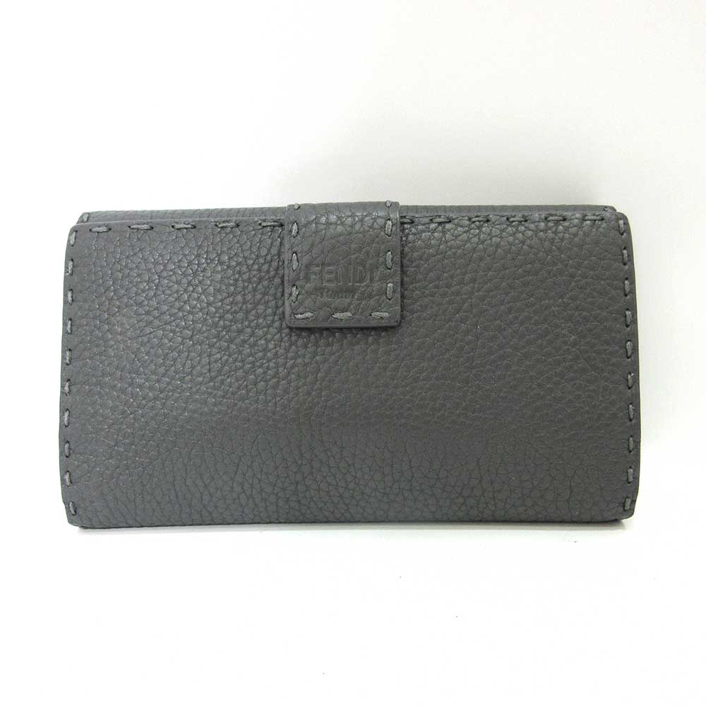 Fendi Leather Selleria Peekaboo Wallet