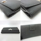 Fendi Leather Selleria Peekaboo Wallet
