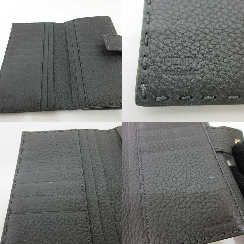 Fendi Leather Selleria Peekaboo Wallet