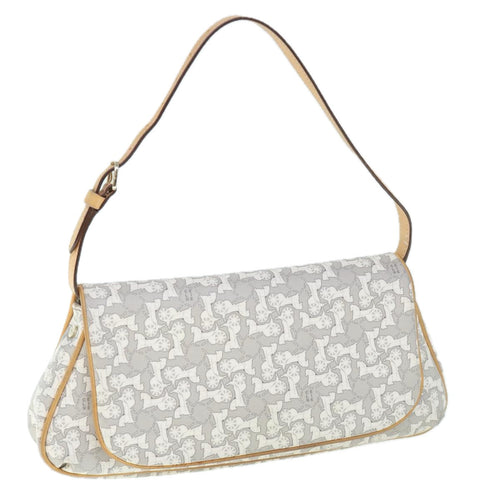 CELINE Sulky Shoulder Bag PVC Leather Gray  60029