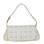 CELINE Sulky Shoulder Bag PVC Leather Gray  60029