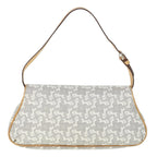 CELINE Sulky Shoulder Bag PVC Leather Gray  60029
