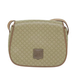 CELINE Macadam Canvas Shoulder Bag Beige  60065