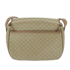 CELINE Macadam Canvas Shoulder Bag Beige  60065