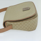 CELINE Macadam Canvas Shoulder Bag Beige  60065