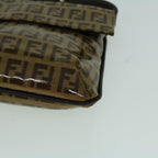 FENDI Zucchino Canvas Shoulder Bag Coated Canvas Brown60109