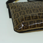 FENDI Zucchino Canvas Shoulder Bag Coated Canvas Brown60109