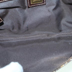 FENDI Zucchino Canvas Shoulder Bag Coated Canvas Brown60109