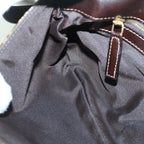 FENDI Zucchino Canvas Shoulder Bag Coated Canvas Brown60109