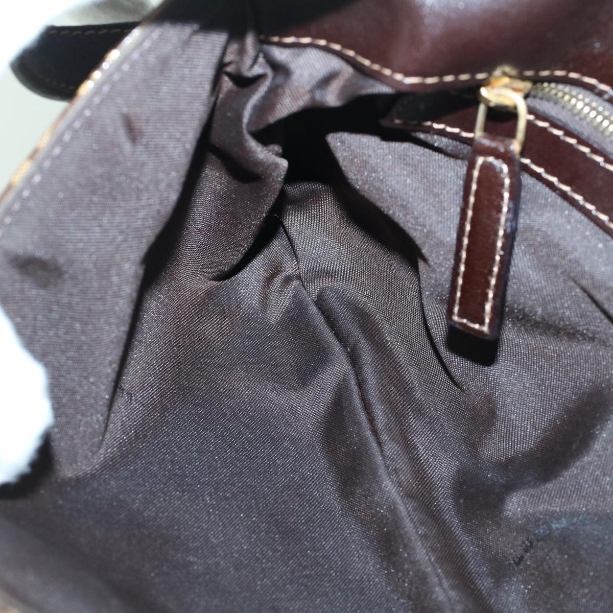 FENDI Zucchino Canvas Shoulder Bag Coated Canvas Brown60109