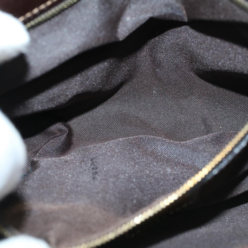 FENDI Zucchino Canvas Shoulder Bag Coated Canvas Brown60109