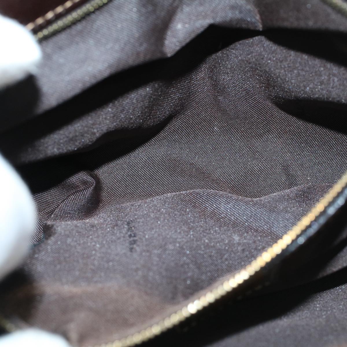 FENDI Zucchino Canvas Shoulder Bag Coated Canvas Brown60109