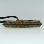 FENDI Zucchino Canvas Shoulder Bag Coated Canvas Brown60109