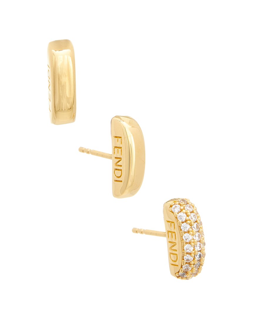 Fendi Filo Cz Earring Set