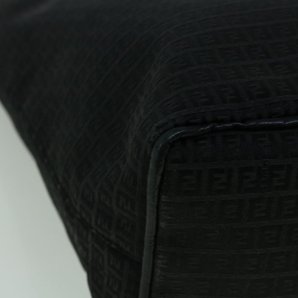 FENDI Zucchino Canvas Tote Bag Black60280