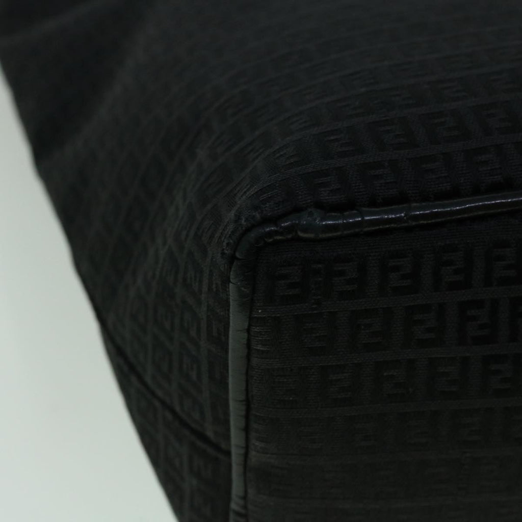 FENDI Zucchino Canvas Tote Bag Black60280
