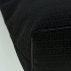 FENDI Zucchino Canvas Tote Bag Black60280