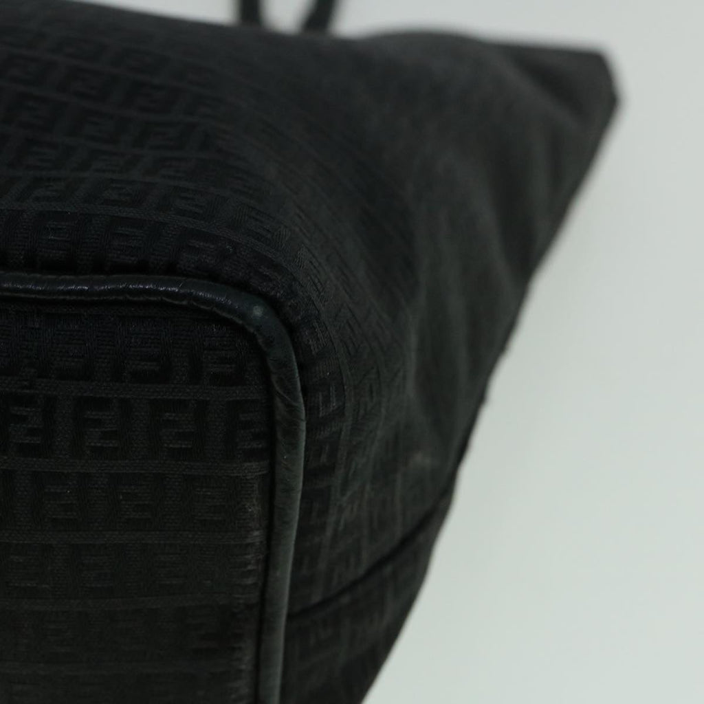 FENDI Zucchino Canvas Tote Bag Black60280