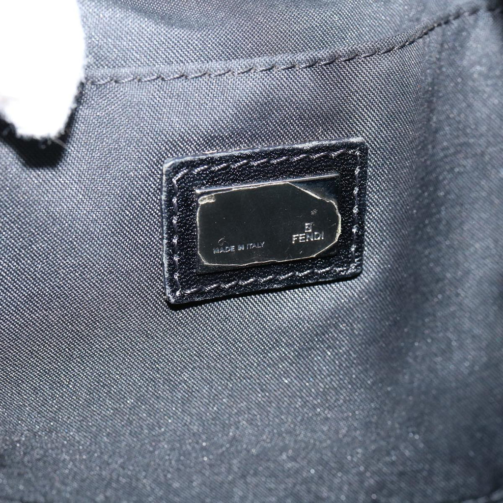 FENDI Zucchino Canvas Tote Bag Black60280