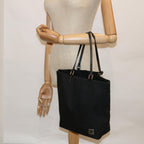 FENDI Zucchino Canvas Tote Bag Black60280