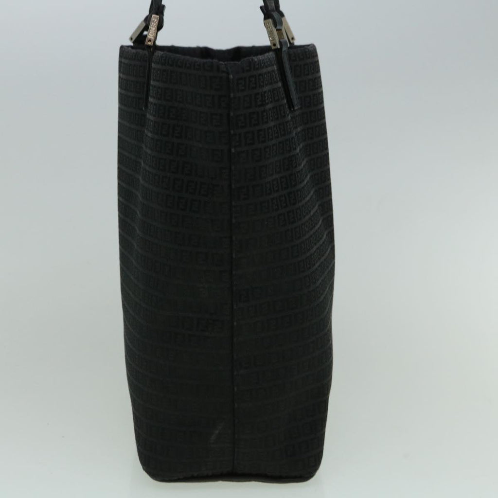 FENDI Zucchino Canvas Tote Bag Black60280