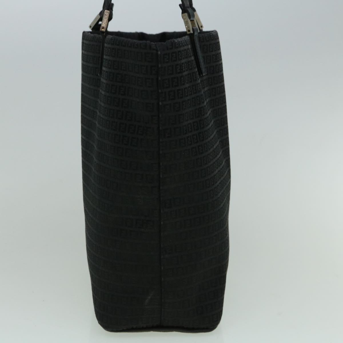 FENDI Zucchino Canvas Tote Bag Black60280