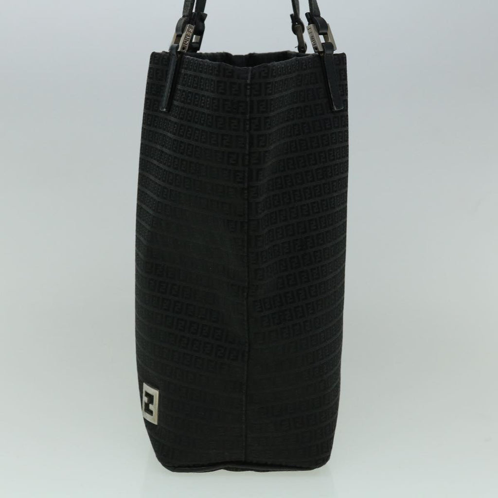 FENDI Zucchino Canvas Tote Bag Black60280