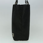 FENDI Zucchino Canvas Tote Bag Black60280