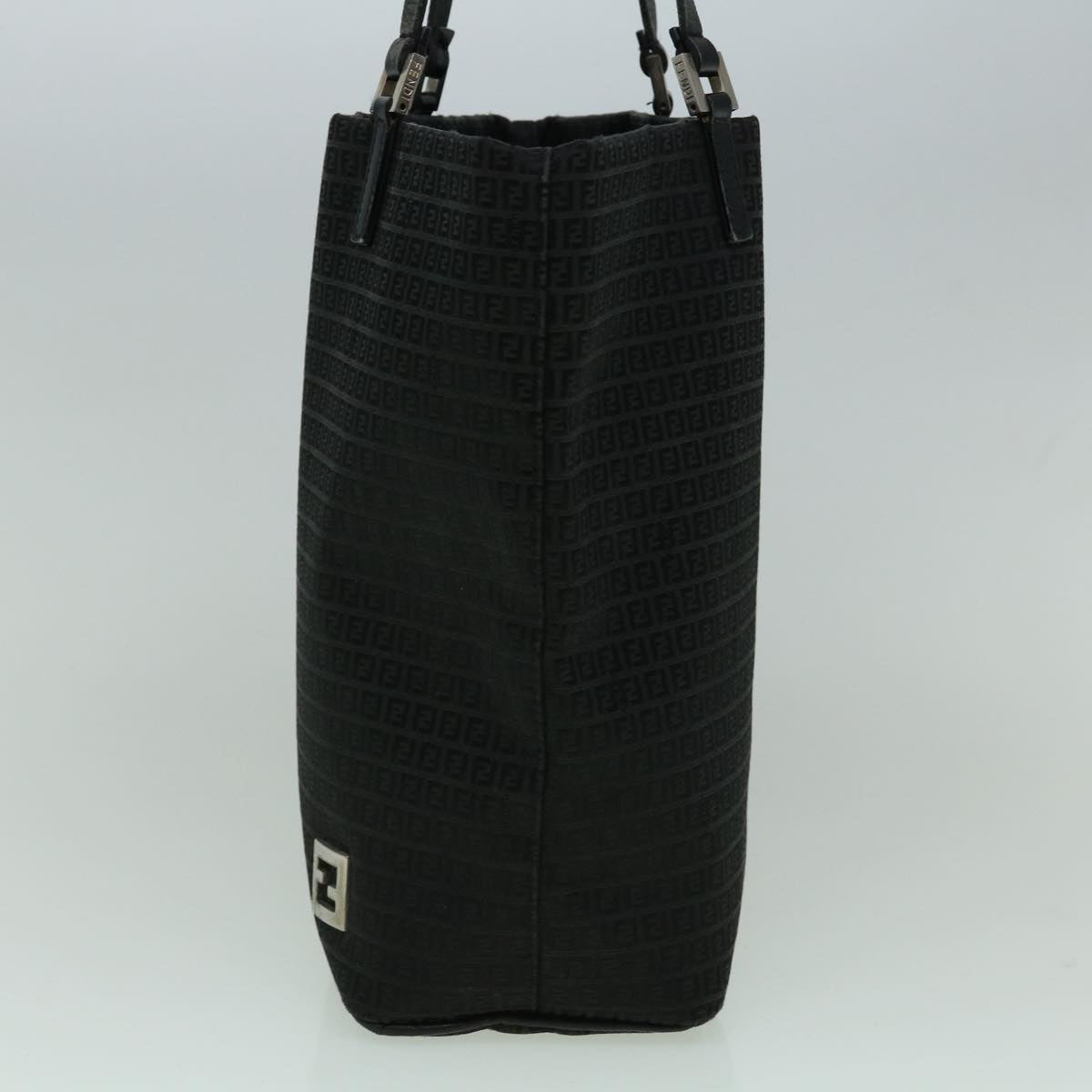 FENDI Zucchino Canvas Tote Bag Black60280