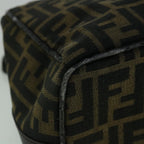FENDI Zucca Canvas Vanity Hand Bag Brown60287