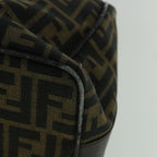 FENDI Zucca Canvas Vanity Hand Bag Brown60287