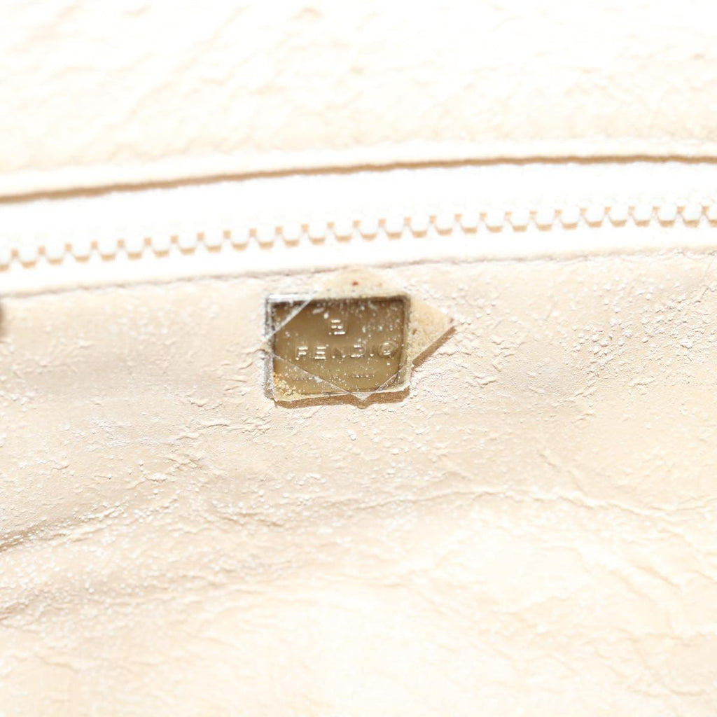 FENDI Zucca Canvas Vanity Hand Bag Brown60287