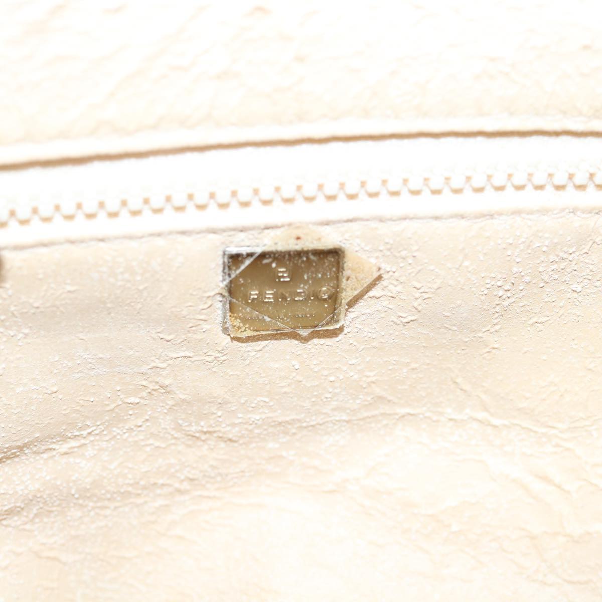 FENDI Zucca Canvas Vanity Hand Bag Brown60287