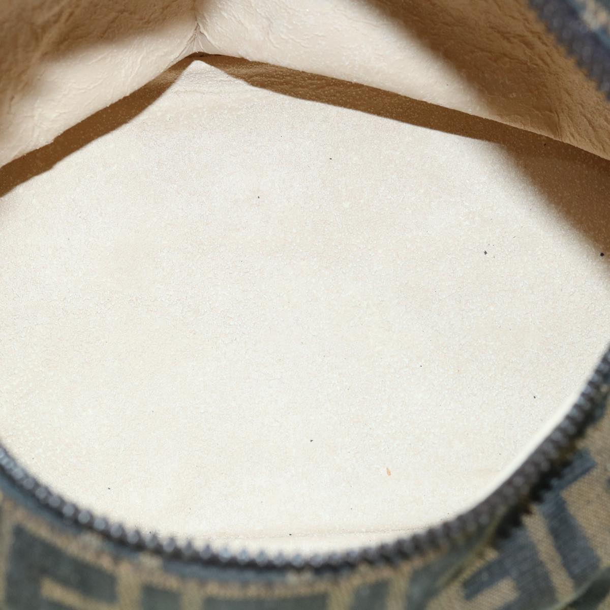 FENDI Zucca Canvas Vanity Hand Bag Brown60287