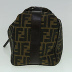 FENDI Zucca Canvas Vanity Hand Bag Brown60287