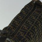 FENDI Zucca Canvas Vanity Hand Bag Brown60287