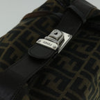 FENDI Zucca Canvas Vanity Hand Bag Brown60287