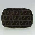 FENDI Zucca Canvas Vanity Hand Bag Brown60287