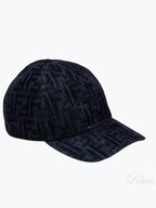 Fendi FF Denim Ball Cap Blue
