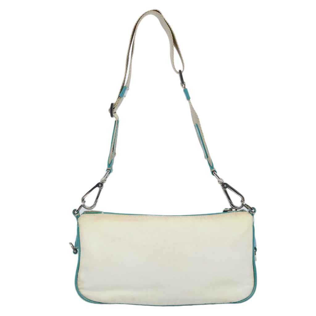 PRADA Shoulder Bag Nylon White  60312