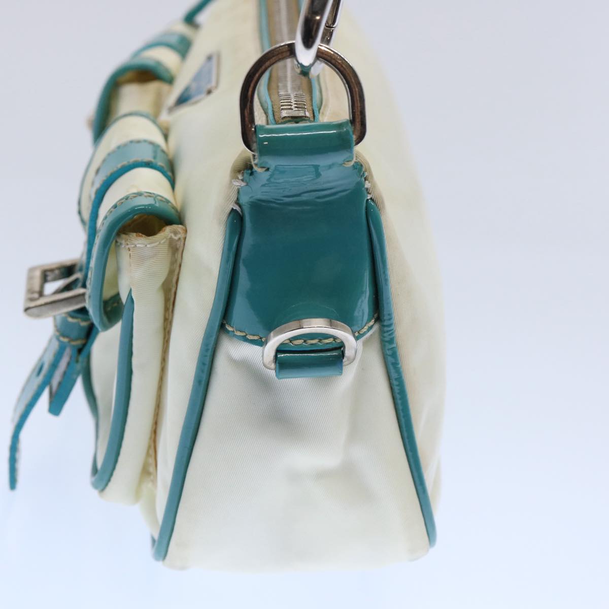 PRADA Shoulder Bag Nylon White  60312