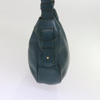 CELINE Shoulder Bag Leather Blue  60323